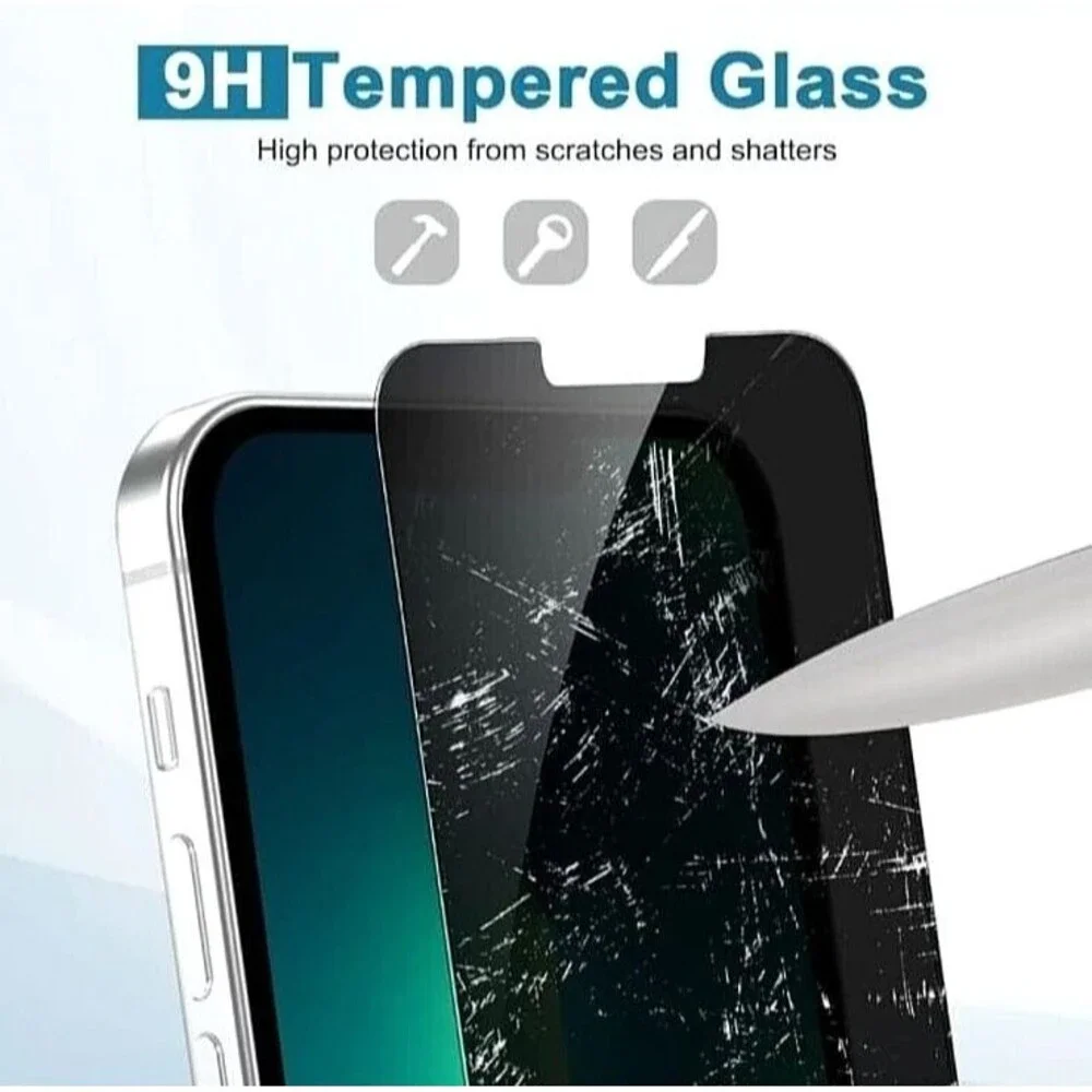 UltraGlass 9H+ Anti Spy Glass For iPhone 13, 14 Pro Max Privacy Screen Protector